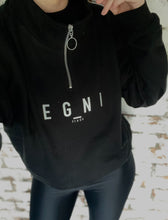 Load image into Gallery viewer, EGNI 1/4 zip sweater (Option to customise with another logo)
