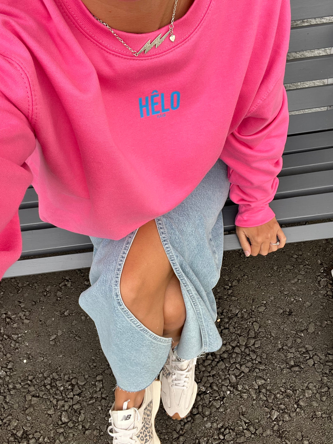 HÊLO pink sweater