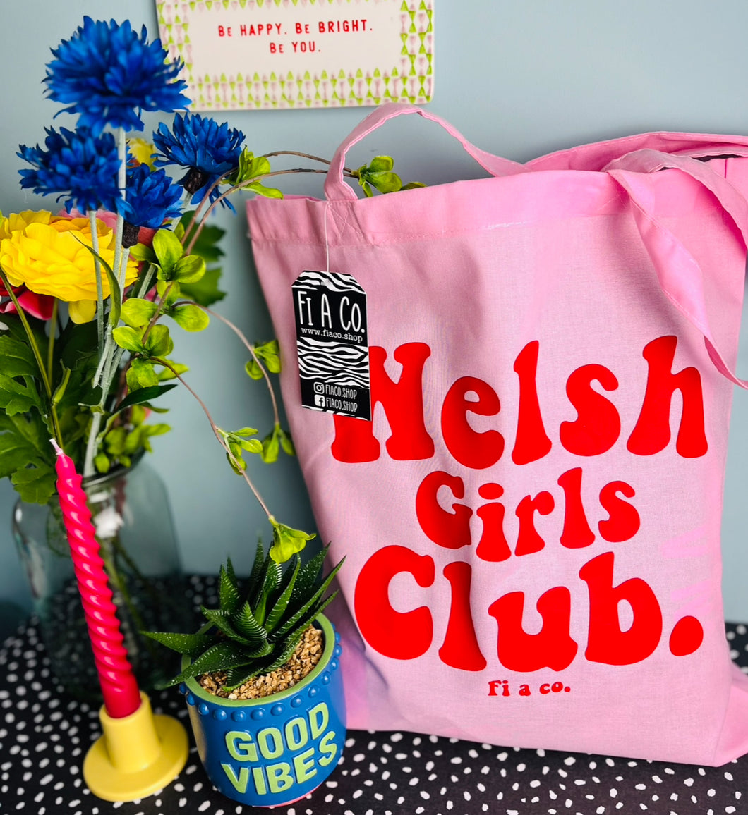 “WELSH GIRLS CLUB” tote bag