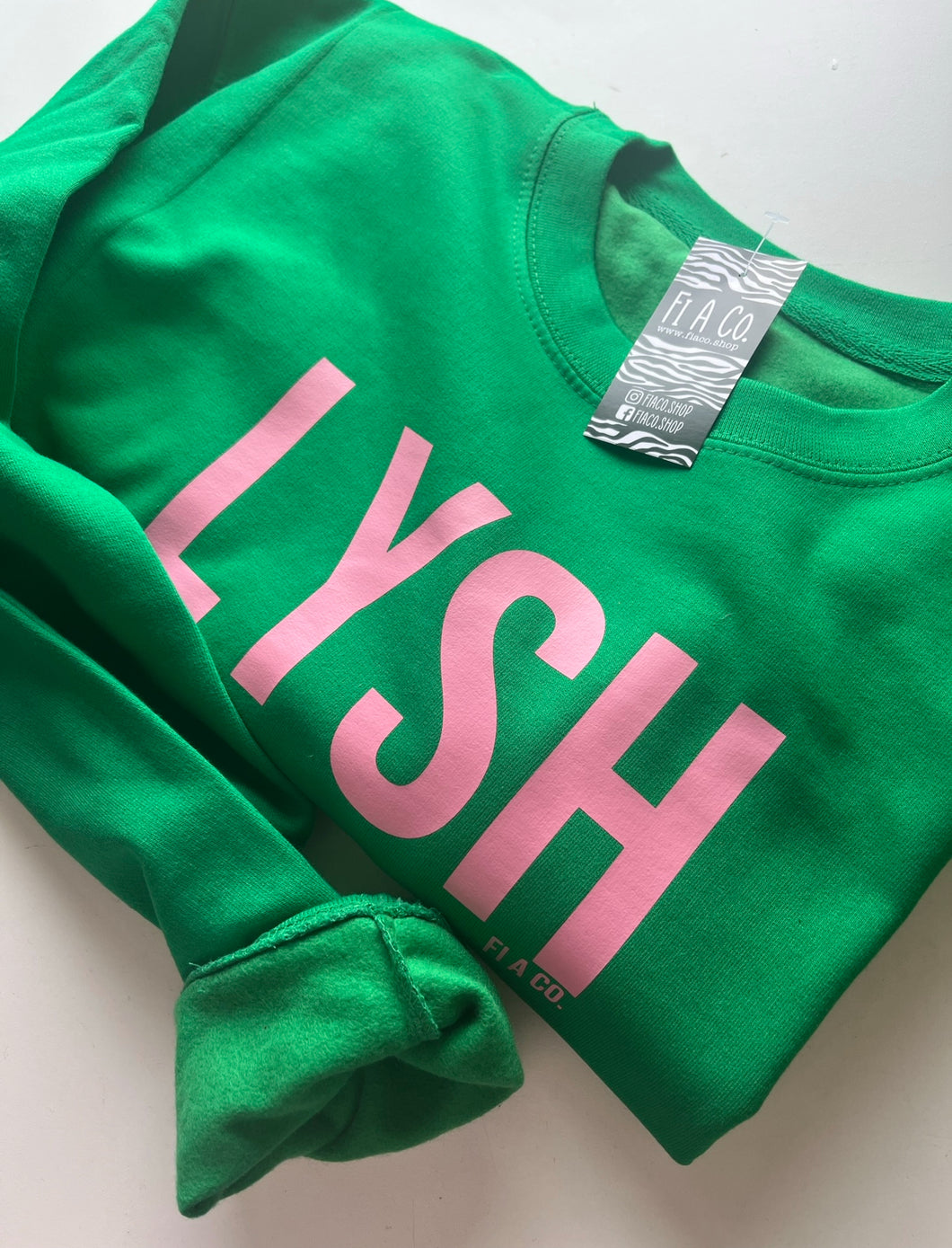 LYSH green sweater