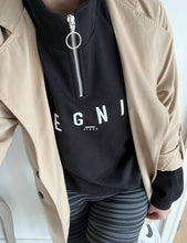 Load image into Gallery viewer, EGNI 1/4 zip sweater (Option to customise with another logo)
