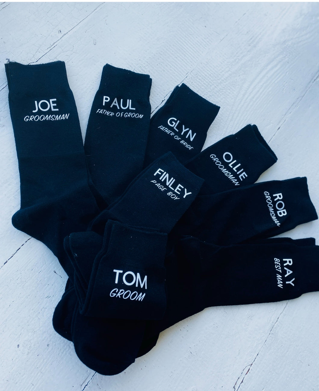 Personalised wedding socks (kids & adults)